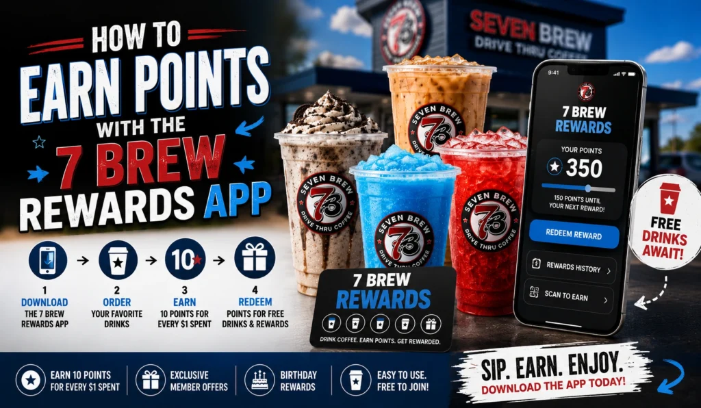 How to Earn Points with the 7 Brew Rewards App